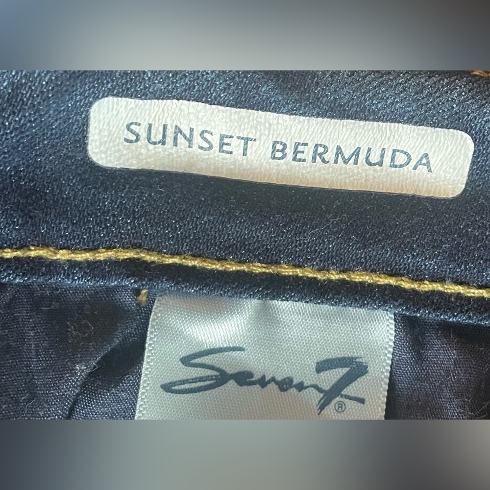 Seven7 Dark Blue Denim Shorts - Picture 8 of 10